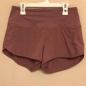 Lululemon high waisted speed shorts